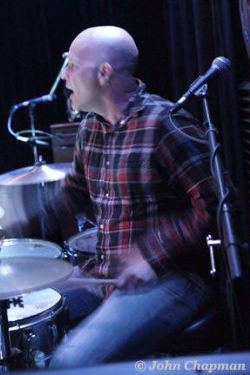 Photo: Jay Forbes on drums. Photo Credit: John Chapman